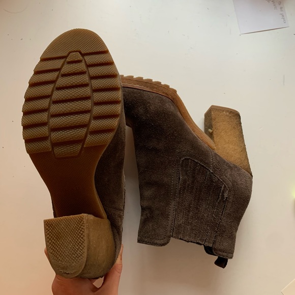 DISCONTINUED Authentic PRADA Brown Suede Booties - Picture 2 of 6